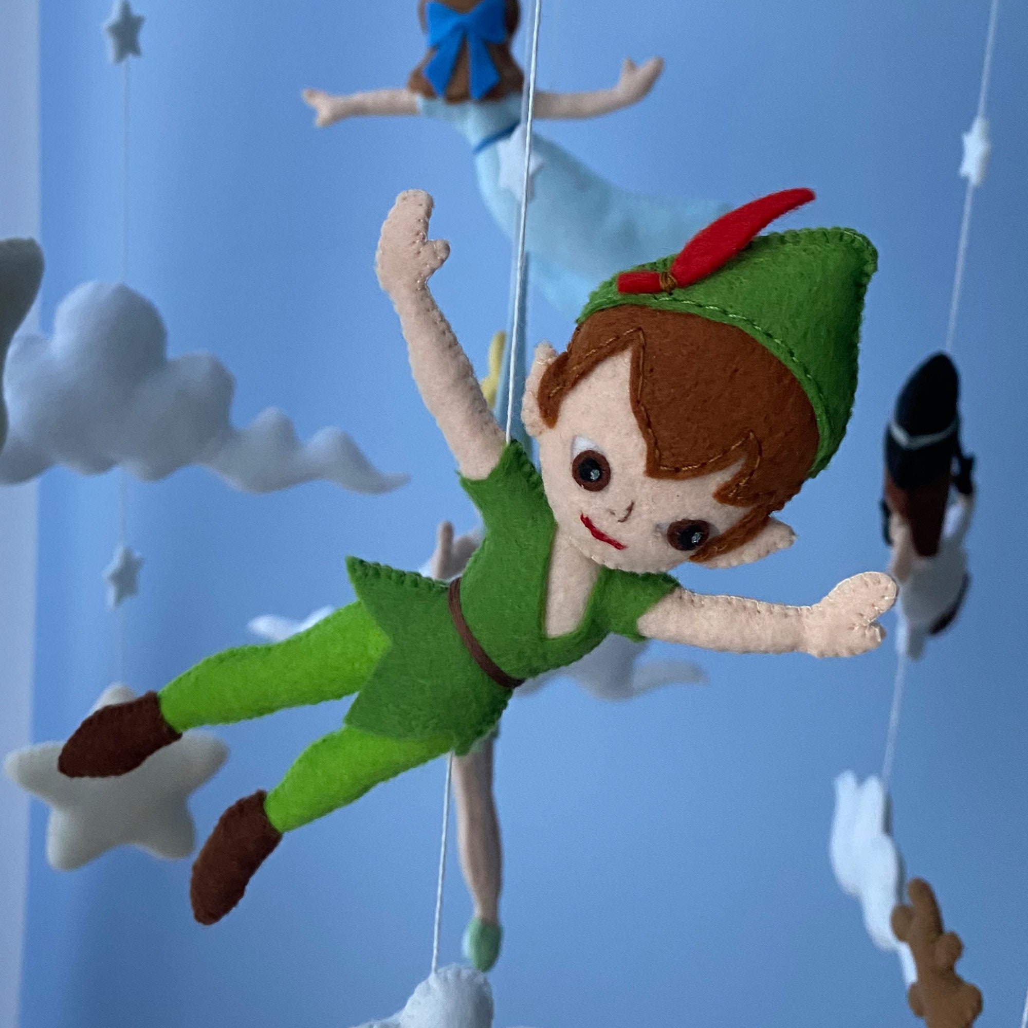 Tinkerbell and Peter Pan Baby Mobile - Second Star to the Right Decor ...