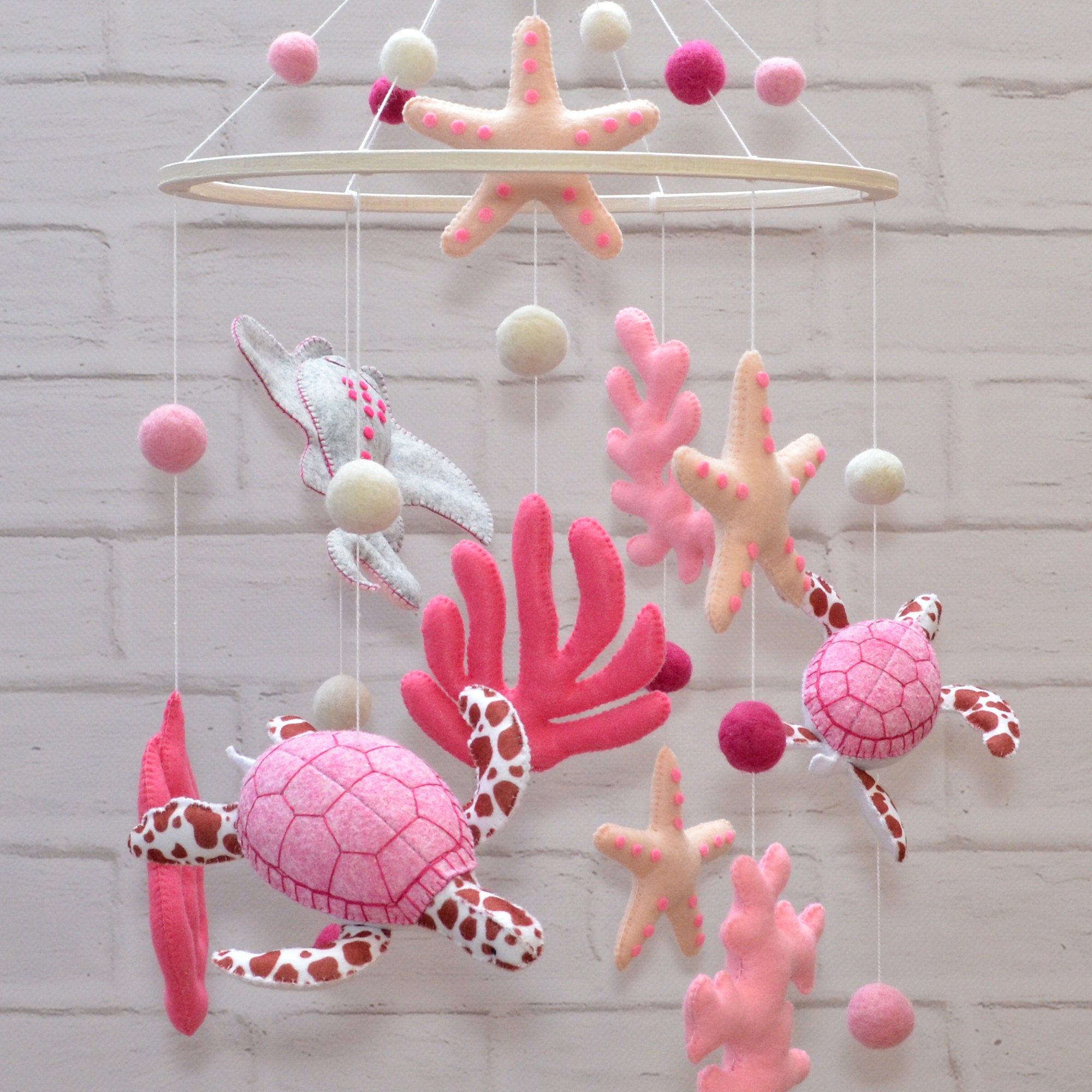 Crib Mobile Ocean Mobile Baby Mobile Girl Nursery Mobile Etsy