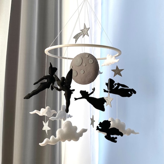 Mobile Baby Stella Luna Per Lettino – Giostrina In Peluche E Legno, Decorazione Cameretta Neonato - 3