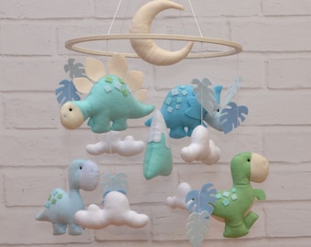 Baby Mobile Dinosaur. Nursery Decor Dino. Crib Mobile. Hanging Mobile. Crib Toys. Mobile Baby. Baby Mobile Boy. Baby Mobile Girl. Crib Decor