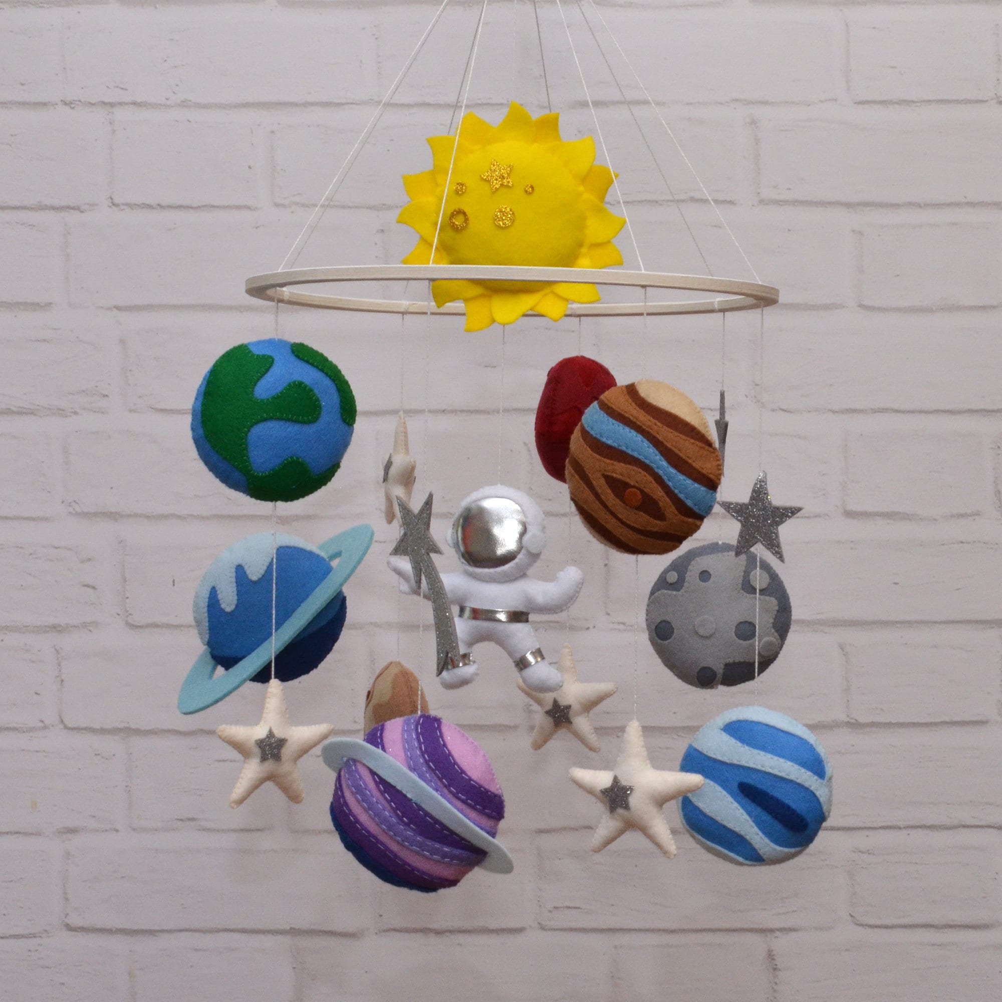 Baby Mobile Solar System. Crib Mobile Space. Nursery Decor Solar System ...