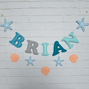 Banner Name, Nursery Decor, Personalised Nursery Banner, Felt Letter, Wall Nursery Decor, Baby Shower Gift.