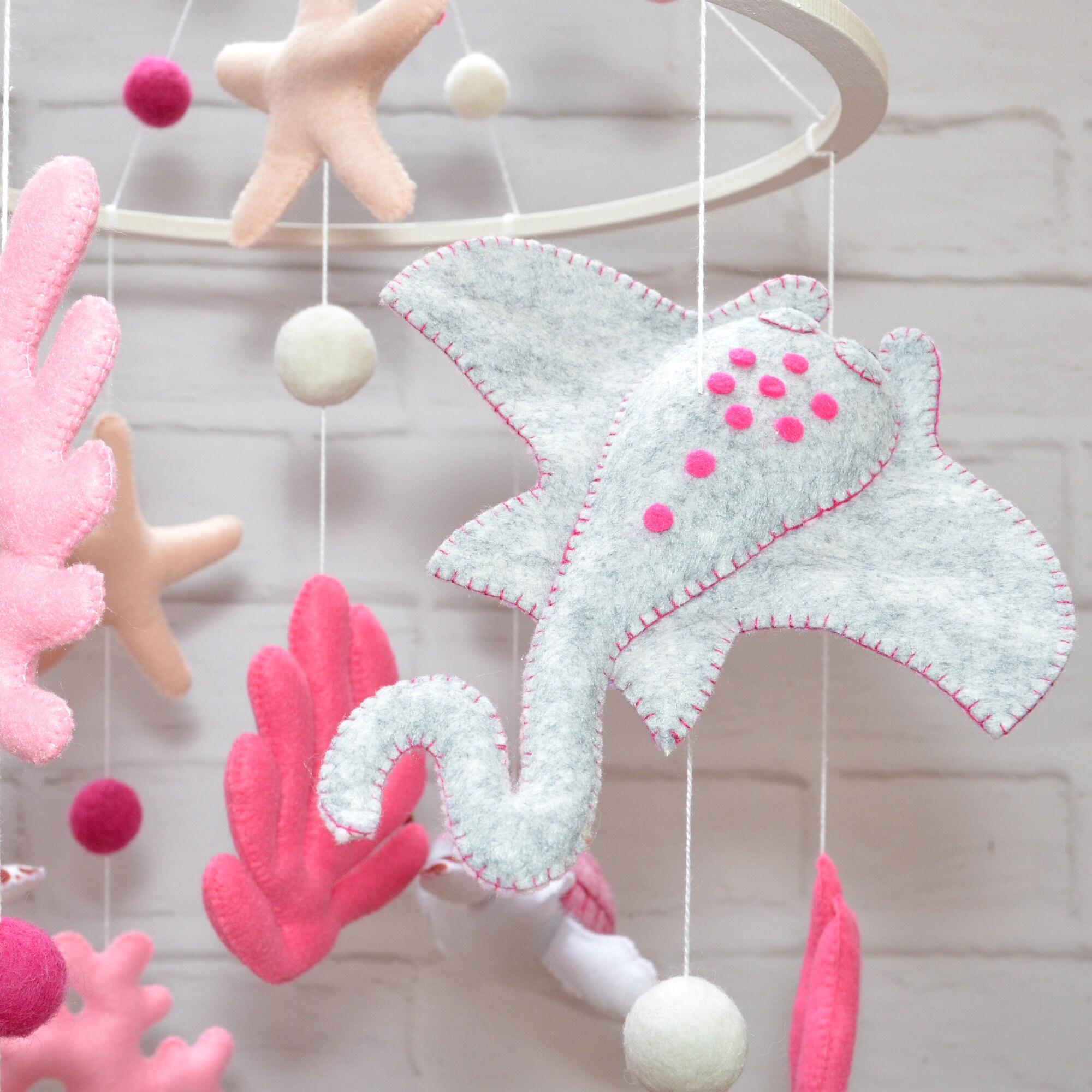 Crib Mobile Ocean Mobile Baby Mobile Girl Nursery Mobile Etsy