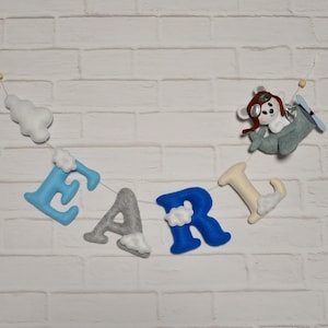 Nombre del banner, Decoración del bebé, Guirnalda para bebés, Decoración de la guardería, Banner personalizado de la guardería, Decoración de la guardería de pared, Regalo para el baby shower.