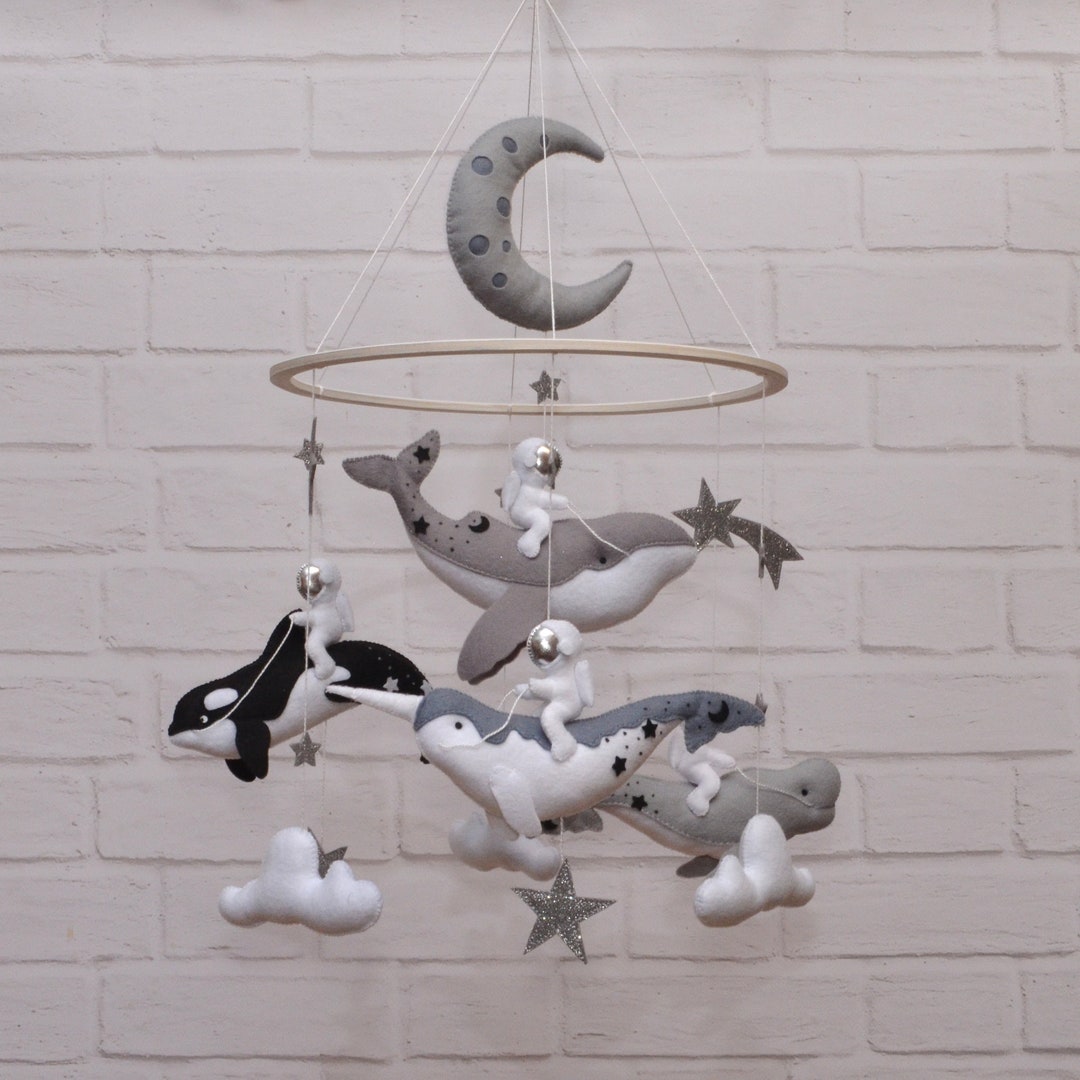 Baby Mobile Ocean. Crib Mobile Space. Baby Mobile Neutral. Nursery