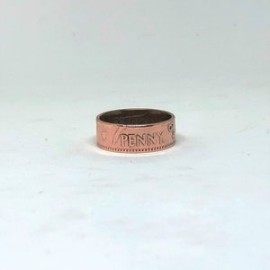 Australian Penny Coin Ring (1939-1964) Commonwealth of Australia Penny Ring