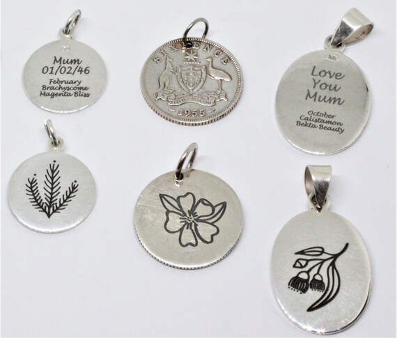 Australian native sale birth flower necklace