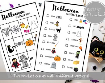 Halloween Scavenger Hunt for Kids