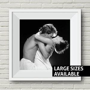 Ghost Movie Print Patrick Swayze Demi Moore Girlfriend Gift Wife Gift Romantic Classic Black and White Art Cool Iconic Print
