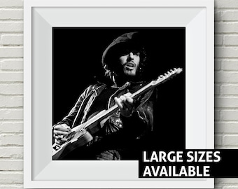 Bruce Springsteen Print, geboren in de VS, Klassieke zwart-wit kunst, iconische kunst print, kunst aan de muur, art print, grote poster