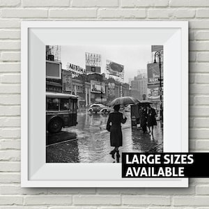 Broadway New York City NYC Old Photo Times Square Old Black and White Photo Urban Photos American City Print Living Room Art