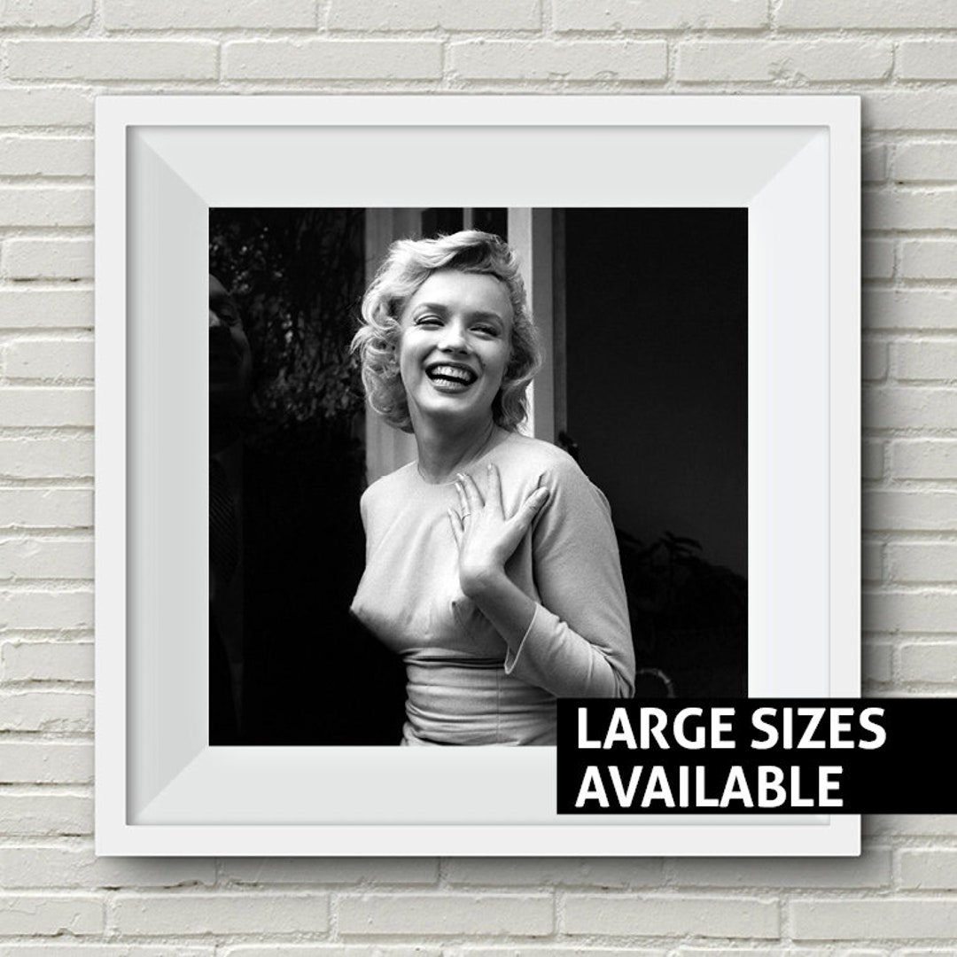 Marilyn Monroe Poster Monroe Poster Marilyn Print Black and White Print ...