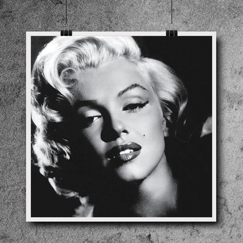 Marilyn Monroe Print Marilyn Monroe Poster Marilyn Monroe Etsy UK