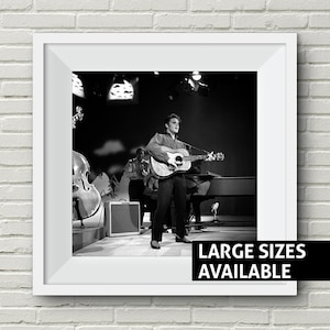 Elvis Presley Print, Classic Black and White, Jail House Rock, Return to Sender, Wall Art, Rock and Roll, muziek uit de jaren 70