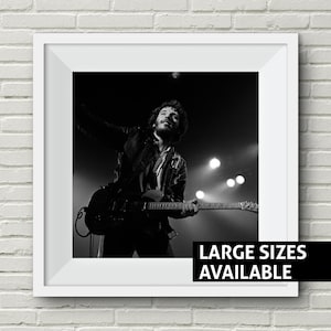 Bruce Springsteen Print, Born in the USA, Classic Black and White Art, Iconic Art Print, Wall Art, Art Print, Large Poster