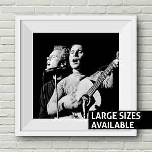 Simon and Garfunkel Print, Paul Simon Poster, New York Print, Art Garfunkel, American Folk, Music Poster, Iconic Wall Art