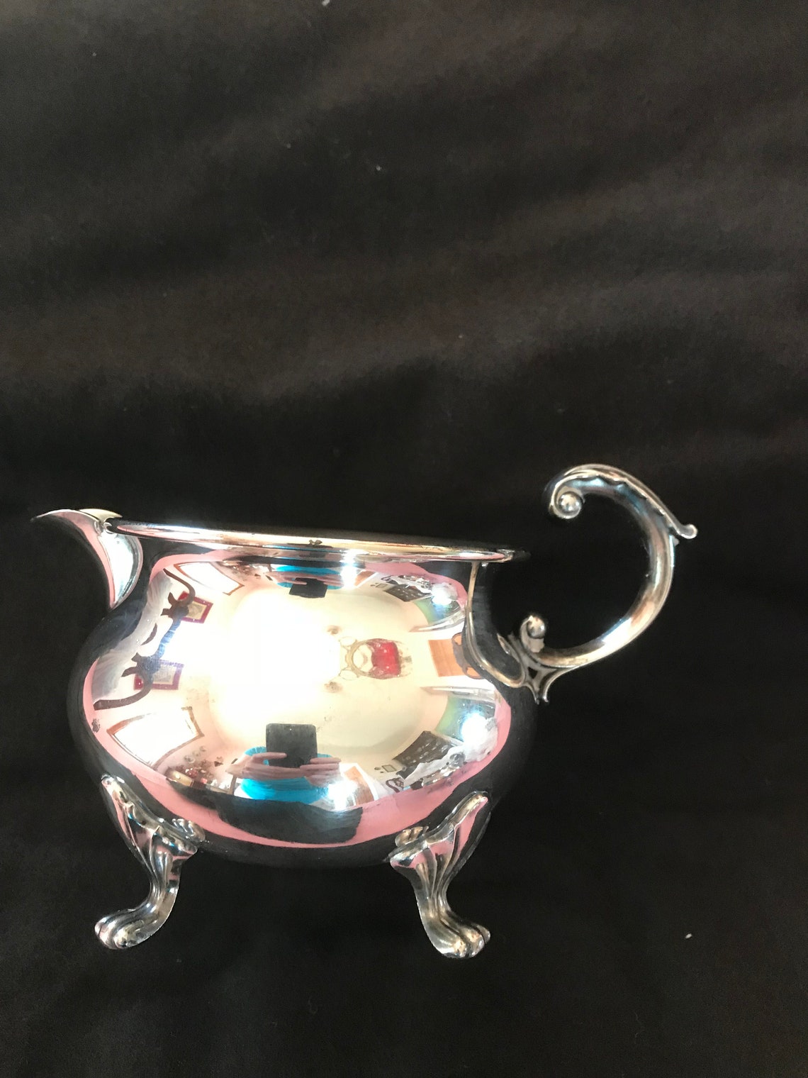 Vintage Bristol Silver by Poole Creamer and Sugar Bowl 110 Etsy