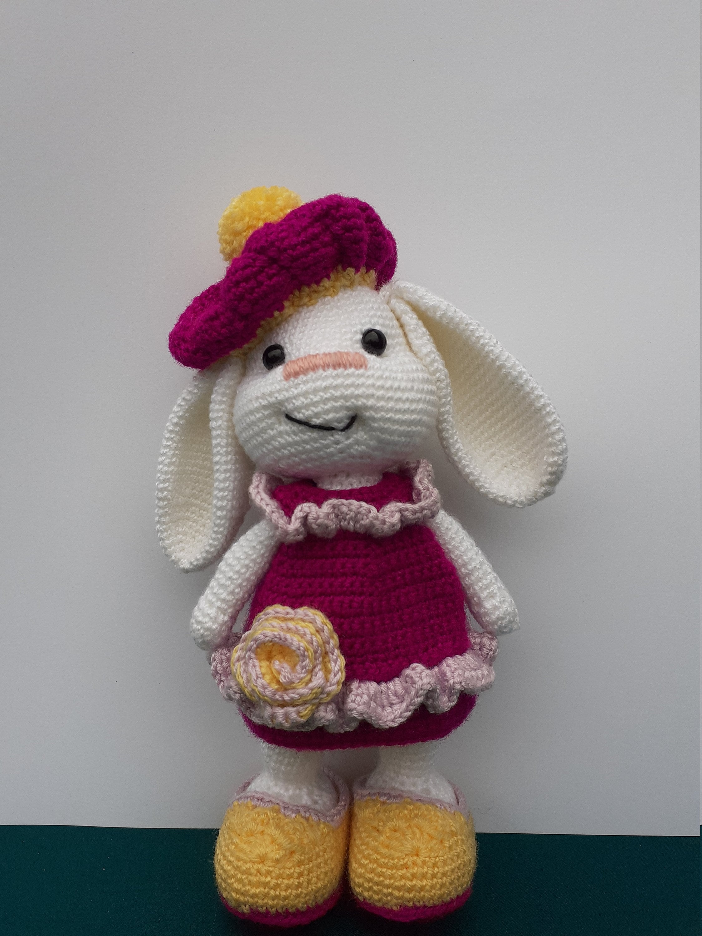 Handmade Crochet Pretty Bunny With Floppy Ears - Etsy UK