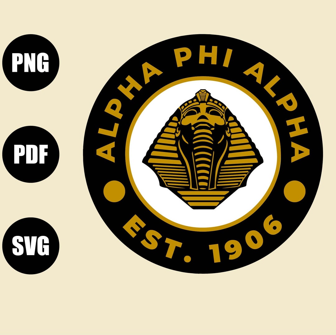 Alpha Phi Alpha Collegiate Logosvgfraternity instant Etsy UK
