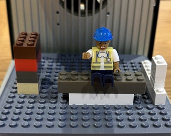 XTOOL F1 jig/fixture for self-customisation using LEGO-style blocks