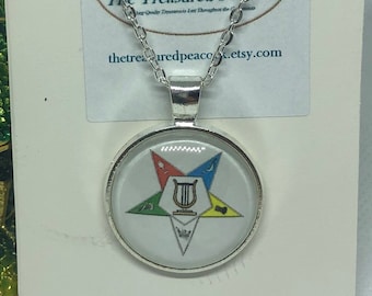 Eastern Star Officer Necklace (16 different badges to pick from)