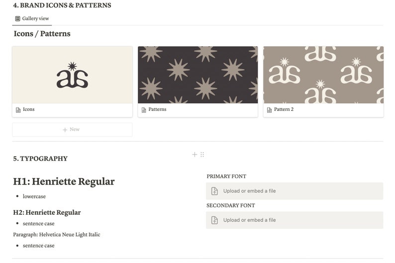 Brand Guidelines Template in Notion Branding Guide Notion Etsy