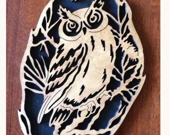 Scroll saw owl | Etsy