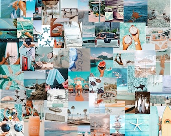 60+ Beach aesthetic Wall Collage kit *Digital Download