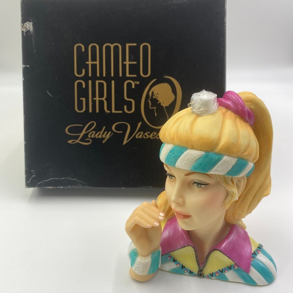 Cameo Girl Head Vase Etsy