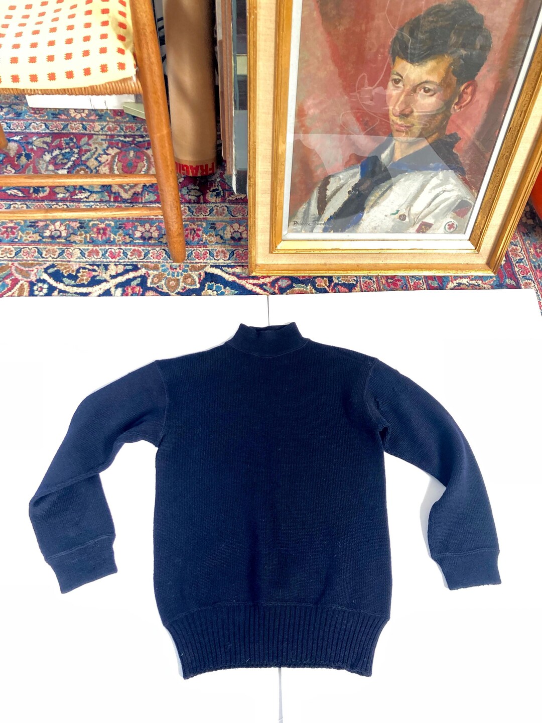 Rare Original 1940s WW2 USN Naval Wool Sweater, Original Label - Etsy