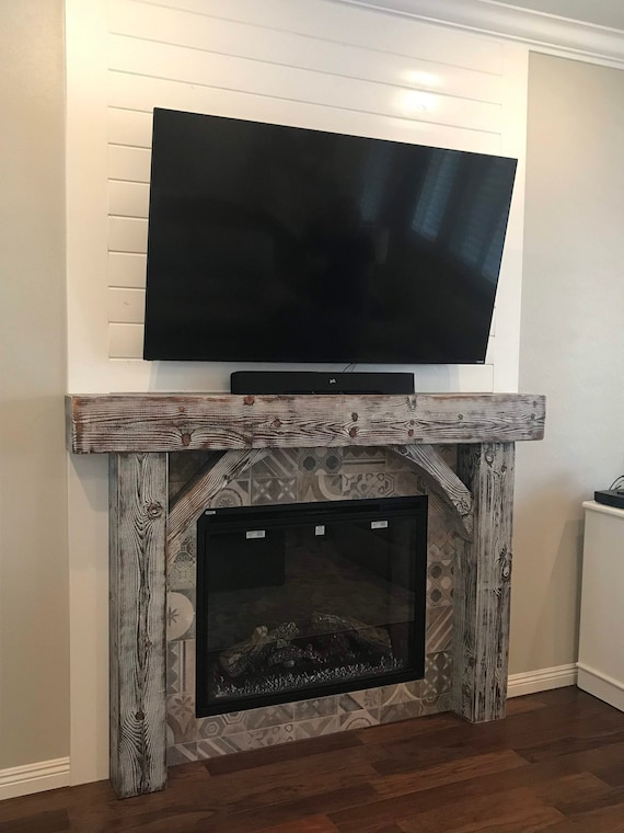 Custom Rustic Chateau Mantel 100-year-old Reclaimed Wood - Etsy Singapore