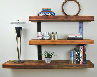 Rustic Bookshelf with metal