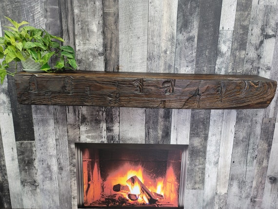 Chunky fireplace mantel READY TO SHIP - Etsy.de