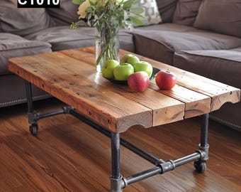 Rustic Reclaimed Wood Coffee Table #CT010