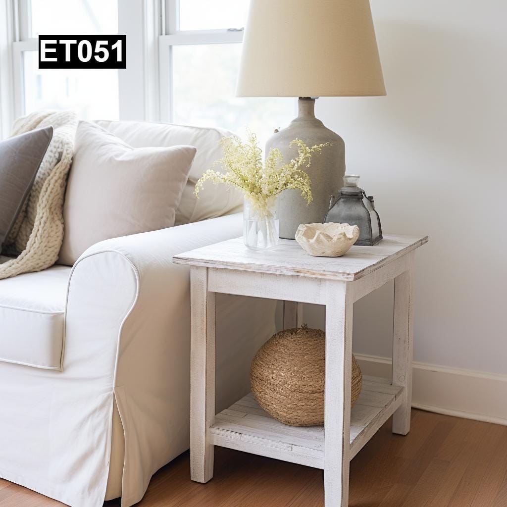 Rustic Reclaimed Wood End Tables ET051 - Etsy