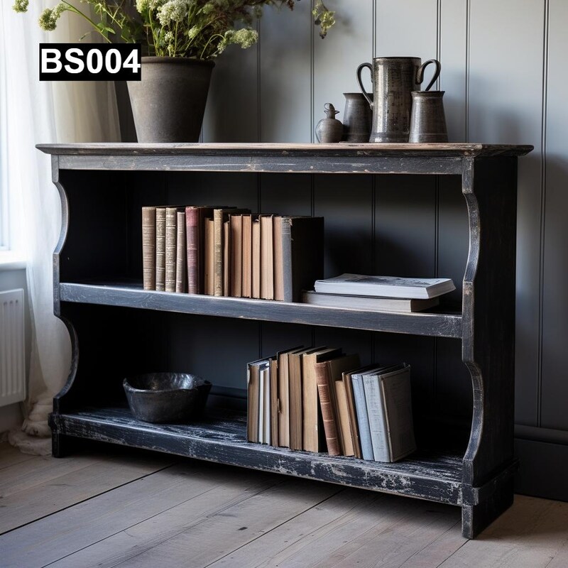View of Reclaimed Wood Bookcase - Etsy