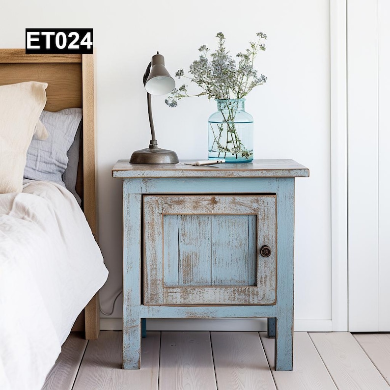 Rustic Reclaimed Wood End Tables ET024 - Etsy