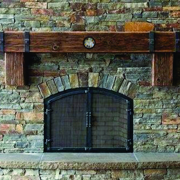 Clock option for a fireplace mantel insert
