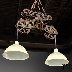 Farmhouse Hay Trolley Chandelier