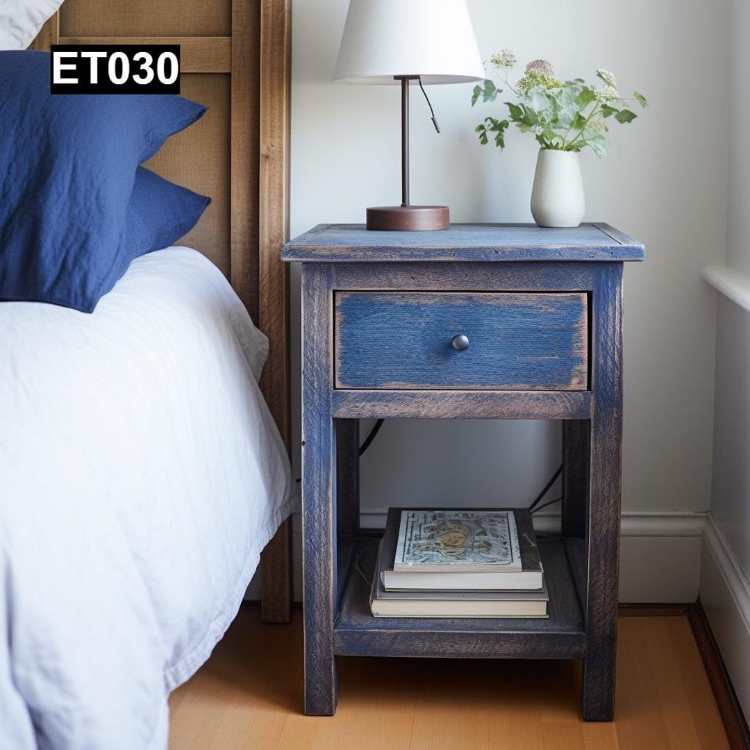 Rustic Reclaimed Wood End Tables ET030 - Etsy