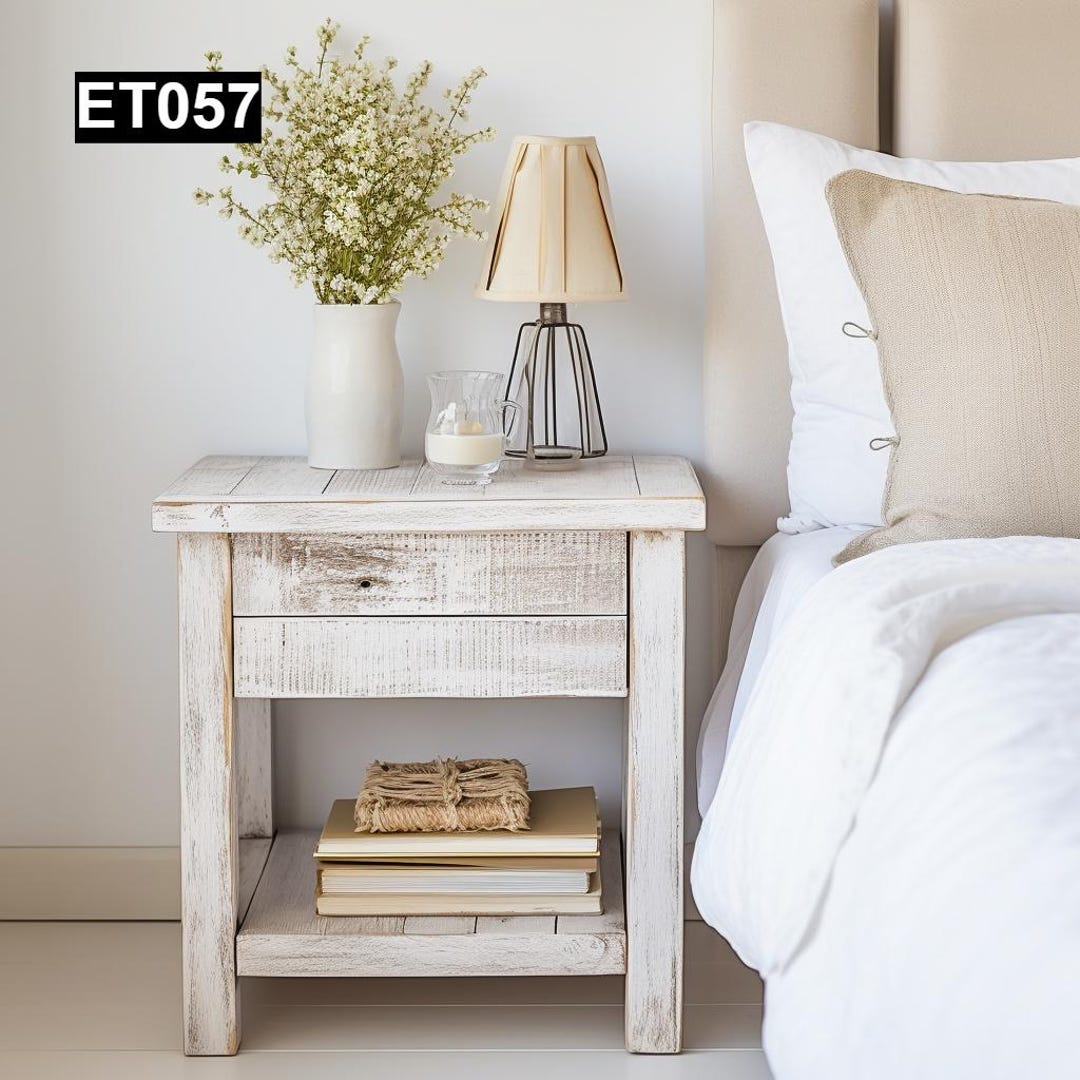Rustic Reclaimed Wood End Tables ET057 - Etsy