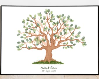 Fingerabdruckbaum, Gästebuch, Hochzeit, Geburtstag (Digitaler Download)