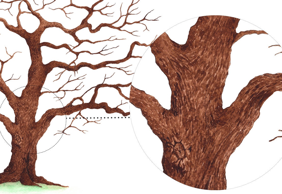 Fingerprint Tree Guest Book, Wedding, Birthday (digital Download) - Etsy