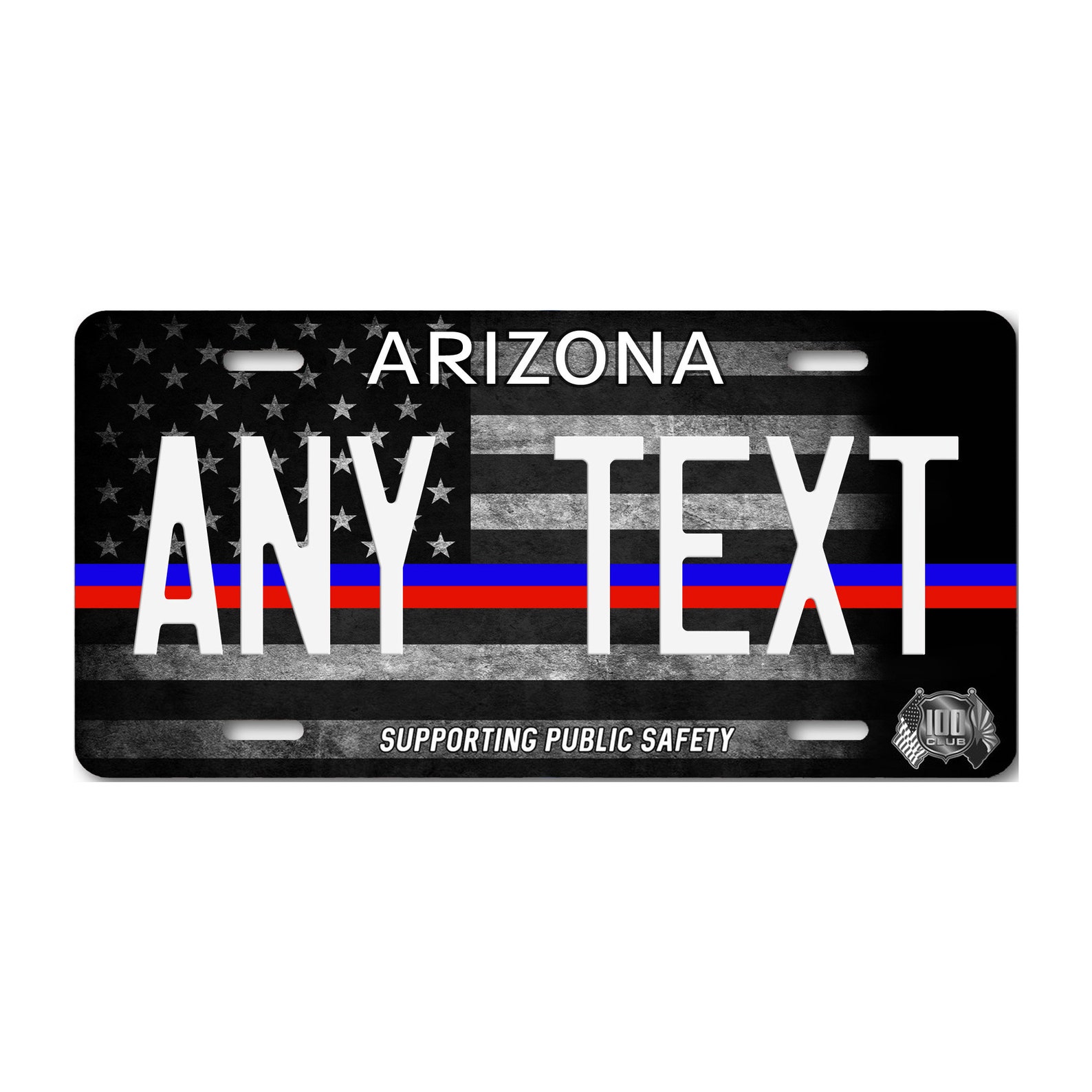 Arizona First Responder Personalized Custom Vanity License Etsy
