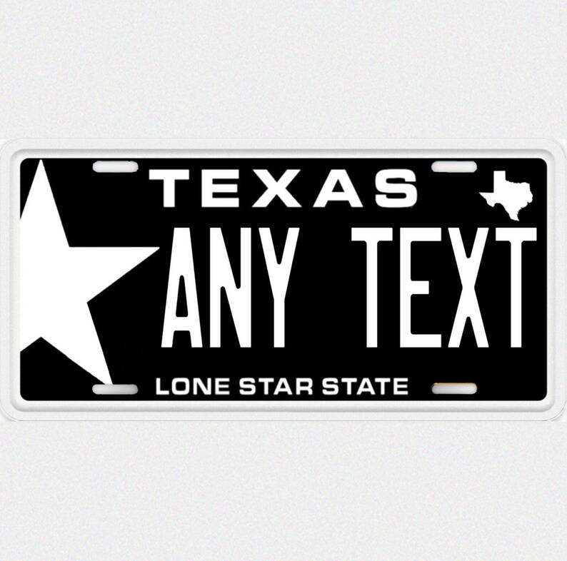 QUIET TEXAS Custom Personalized Aluminum Novelty License Plate Etsy