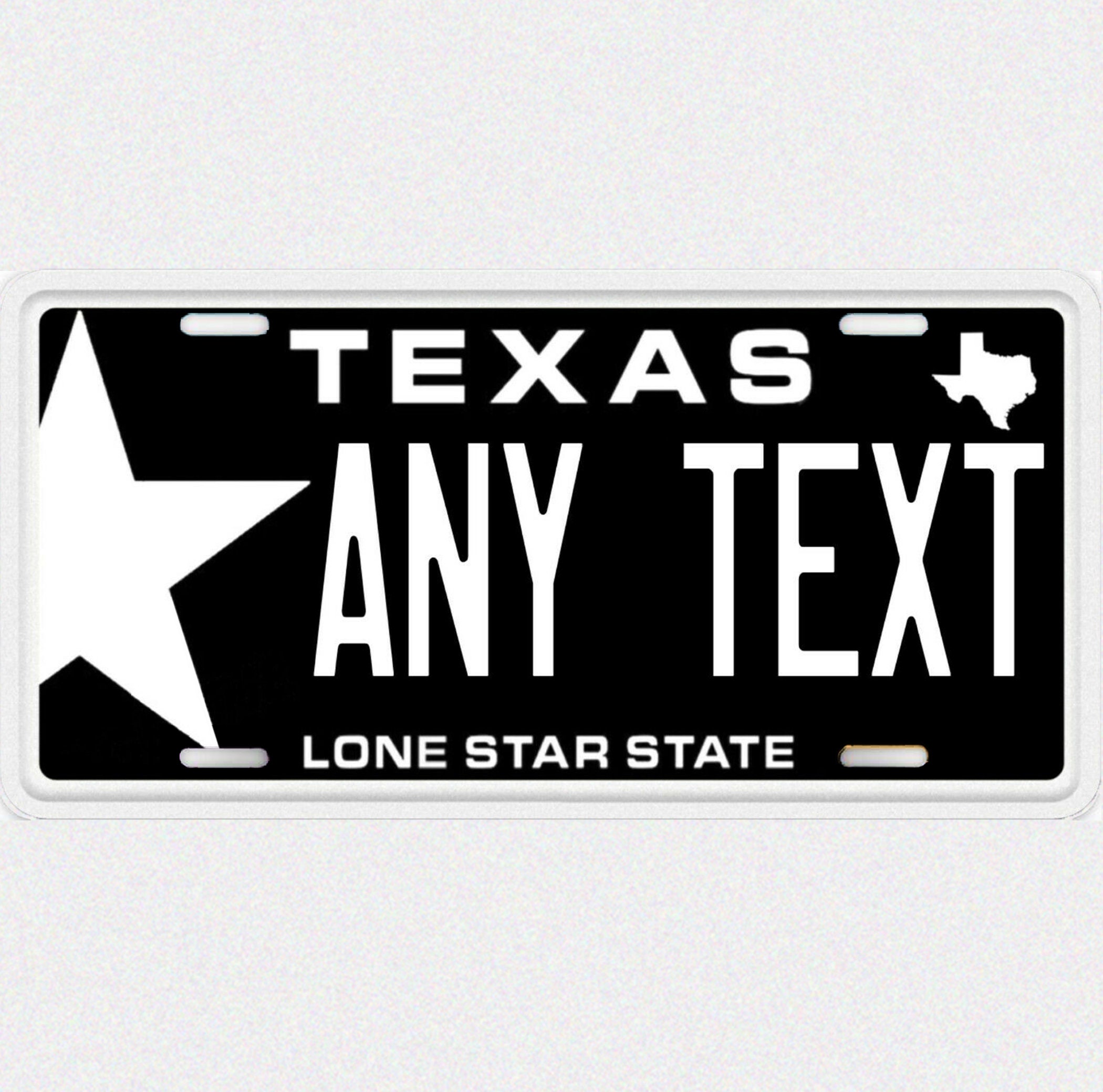 QUIET TEXAS Custom Personalized Aluminum Novelty License Plate Etsy