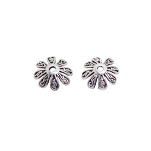 4 Pcs Vintage 925 Sterling Silver Beadcap