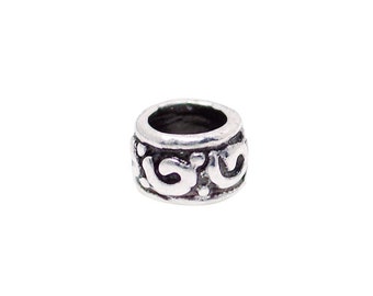 4 Pcs Vintage 925 Sterling Silver Spacer Bead for Jewelry Making