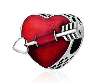 925 Sterling Silver Love Spacer Bead Fits European Charm Bracelet