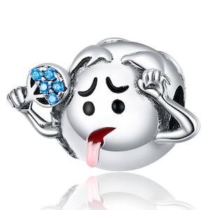 925 Sterling Silver Earth Charm Bead Fits European Charm Bracelet